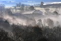 Fraissinet (Lozère) Novembre 2006 Brume, matin, village, lozere, languedoc 